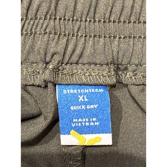 Old Navy Wide Leg Cropped Pants Size XL Olive Green Athleisure Casual Pull On - Picture 5 of 10